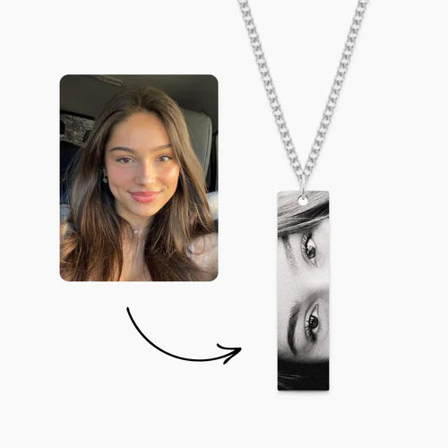 Photo Engraved Necklace
