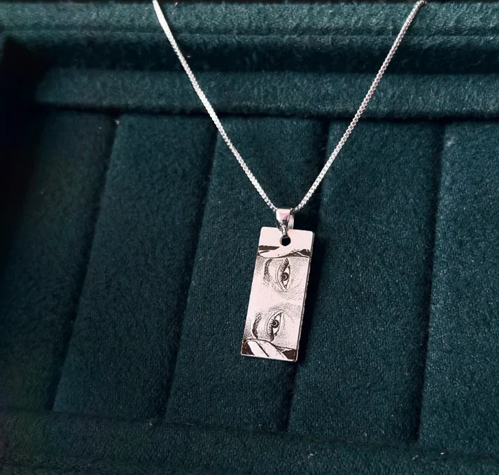 Photo Engraved Necklace