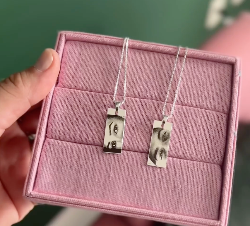 Photo Engraved Necklace