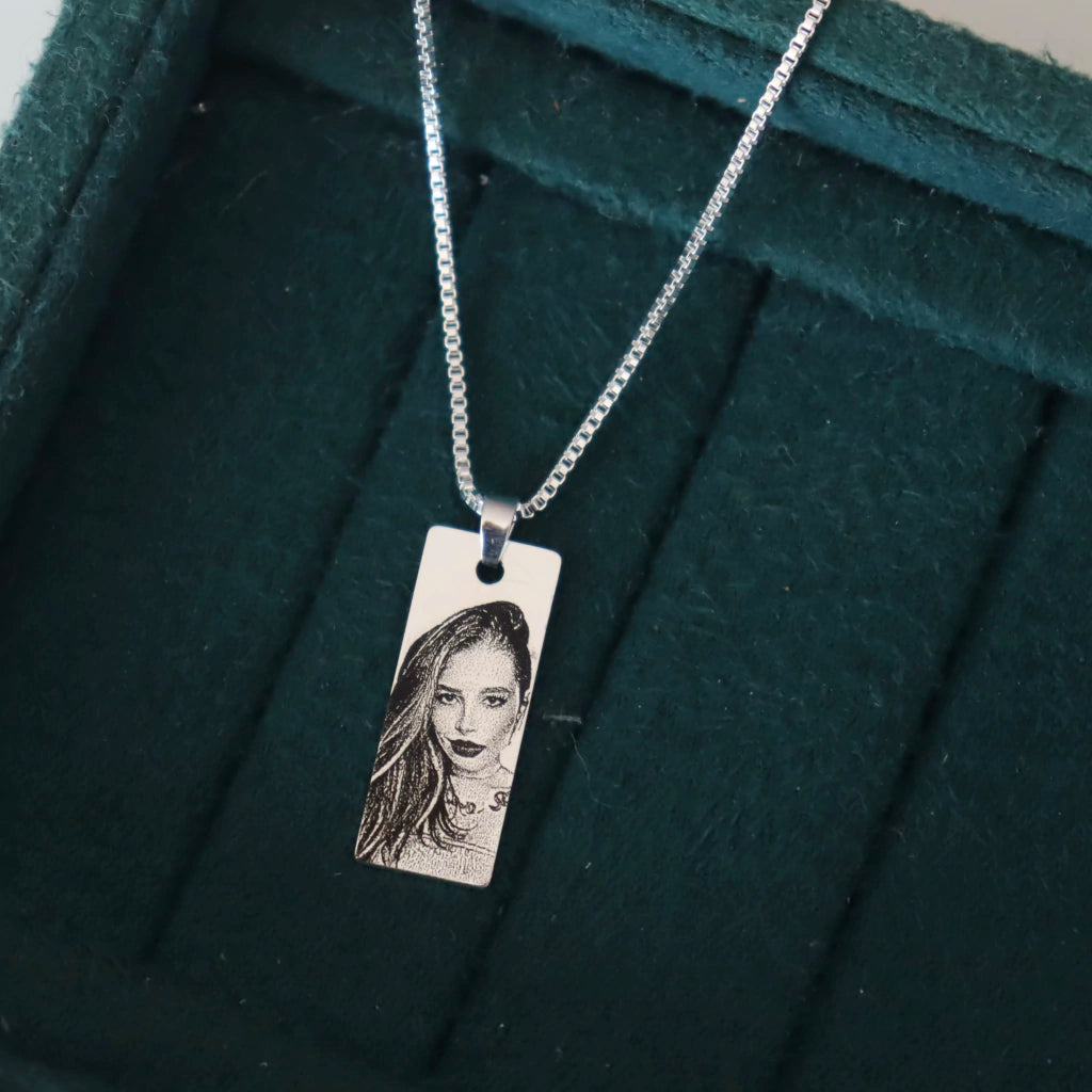 Photo Engraved Necklace
